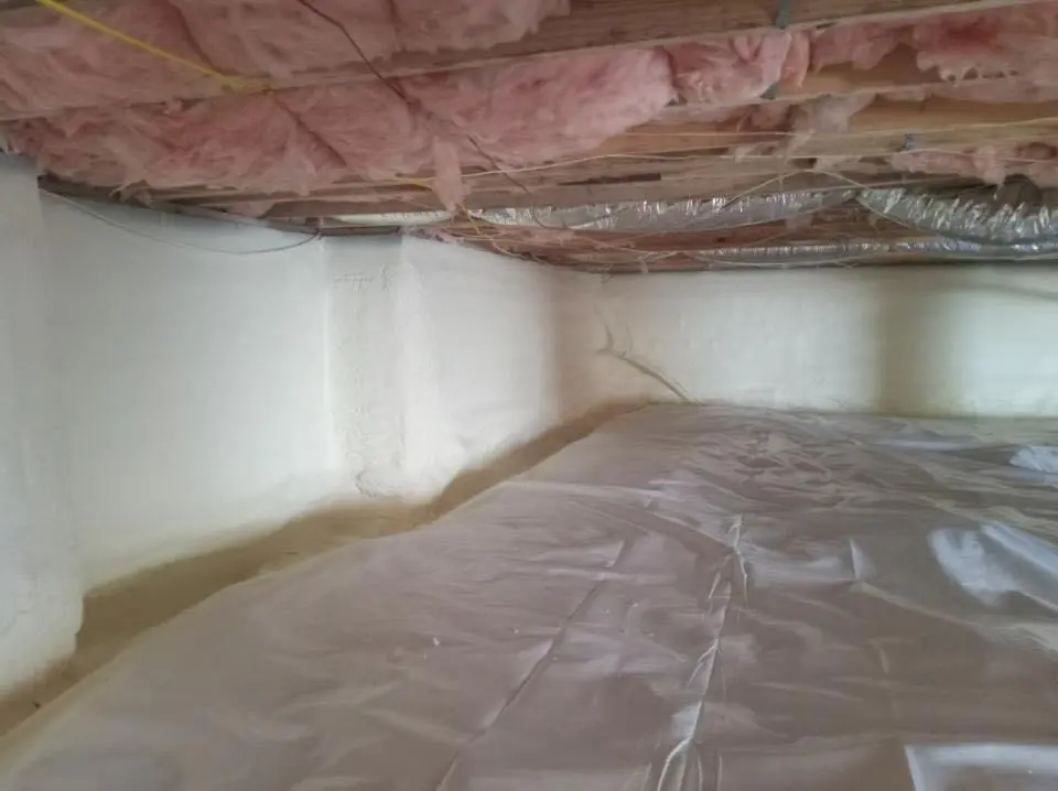 Crawl space encapsulation with closed-cell spray foam for Spray Foam Roofing in Dunkirk